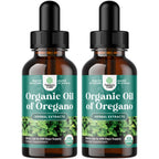 Organic Oregano Oil Drops - Concentrated Liquid Oregano with Carvacrol 60% for Digestion & Immune Support - Liquid Herbal Extract Tincture for Immune Strength & Healthy Intestines - 1 Fl Oz (2 pack)