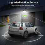 Adiding Solar Outdoor Lights, 2800LM LED Flood Lights with 16.4 Ft Cable, Remote Control Solar Motion Sensor Lights with 3 Modes, Solar Powered Security Lights for Outside Patio, Yard, Garage, 1 Pack