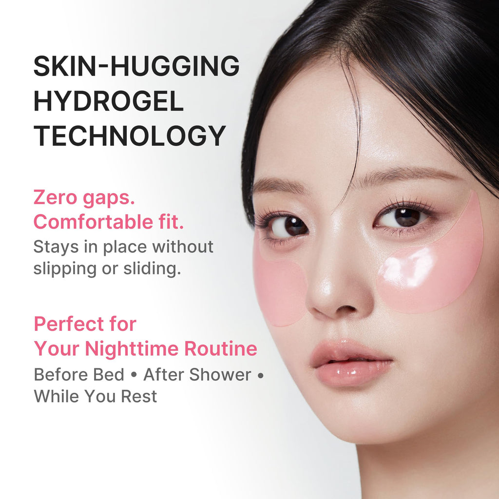 medicube Hydrogel Eye Patches with PDRN, Caffeine & Collagen (60 Counts)