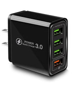 Ulti Charger 4 Ports with Quick Charger Boltz Pro Lightning Fast Charger Fast Charging Block for Smart Phones, Tablets, Devices with Multiple Ports | Wall Charge for Travel & Home