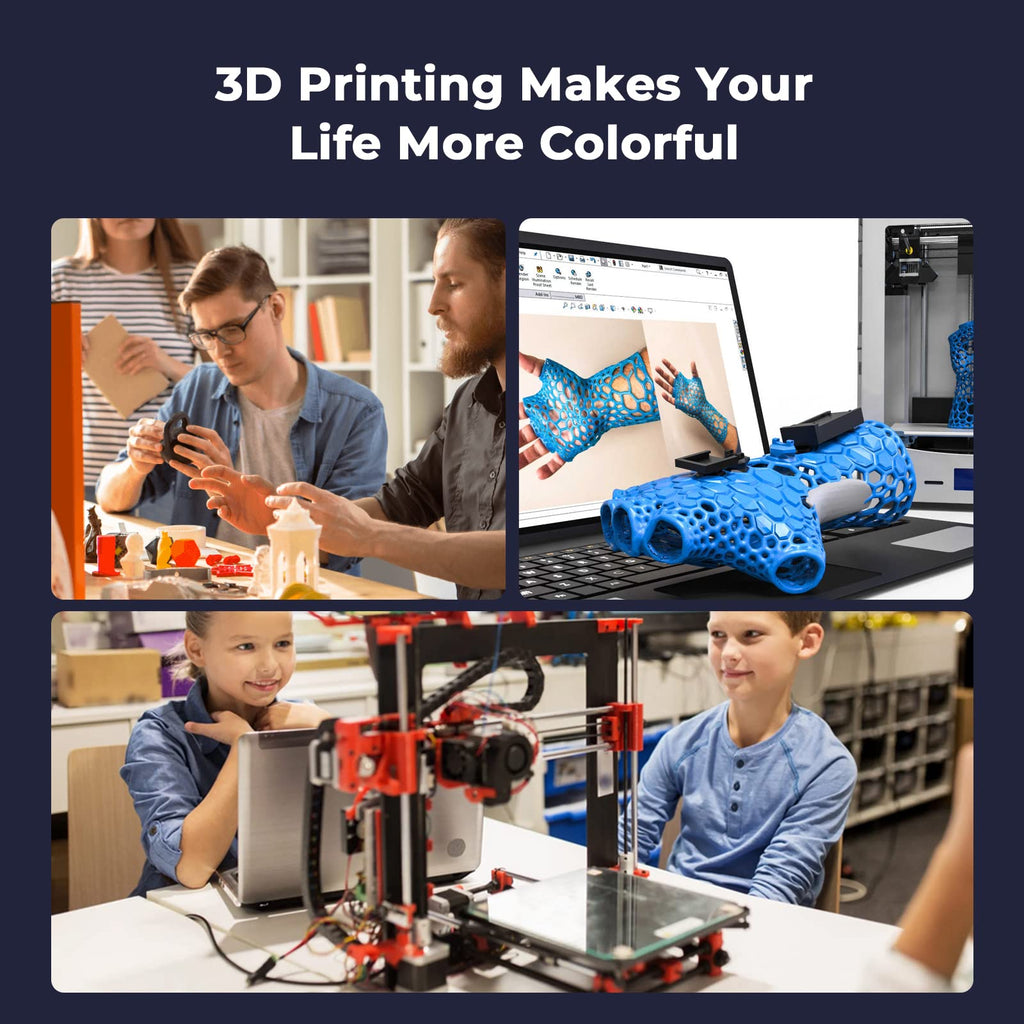 Creality Hyper PLA Filament 1.75mm 2KG, High-Speed Printing 30–600mm/s, Smooth Extrusion and Stable Printing, Low Stringing, 3D Printer Filament,+/- 0.03mm Accuracy (Black+Black)