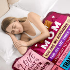 Birthday Gifts for Mom from Daughter or Son, To My Mom Blanket, 50" x 60"