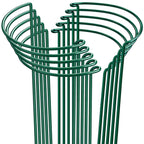 HiGift 10 Pack 24" H x 10" W Tall Plant Support Stakes, Half Round Metal Peony Cages and Supports, Monstera Plant Support Snake Plant Stake Flower Support Ring for Tomato, Hydrangea Outdoor Indoor