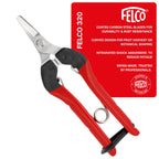 Felco F320 Pruning Snips – 6" Garden Clippers with Curved Blade & Rounded Tip | Pruning Shears for Gardening | Garden Snips and Pruners with Carbon Steel Blade, Sap Groove