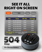 AEGTEST HOUND-1085 Radon Detector for Home, Basement & Nursery, Long-Term Continuous Radon Monitor for Family Lung Health, Rechargeable with 45-Day Battery Life, Audible/Visual Alarms, pCi/L or Bq/m³