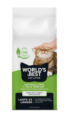 World's Best Cat Litter Comfort Care, Unscented, Odor Control, 32 lb Bag