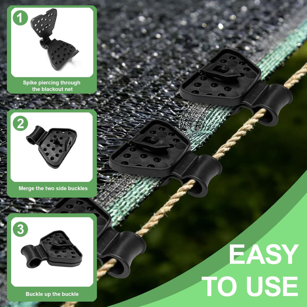 120 Pack Shade Cloth Clips, 2026 New Sunscreen Net Clips, Shade Cloth Heavy Duty Lock Grip for Anti Bird Netting, Garden Netting,Windproof Awning Clamp