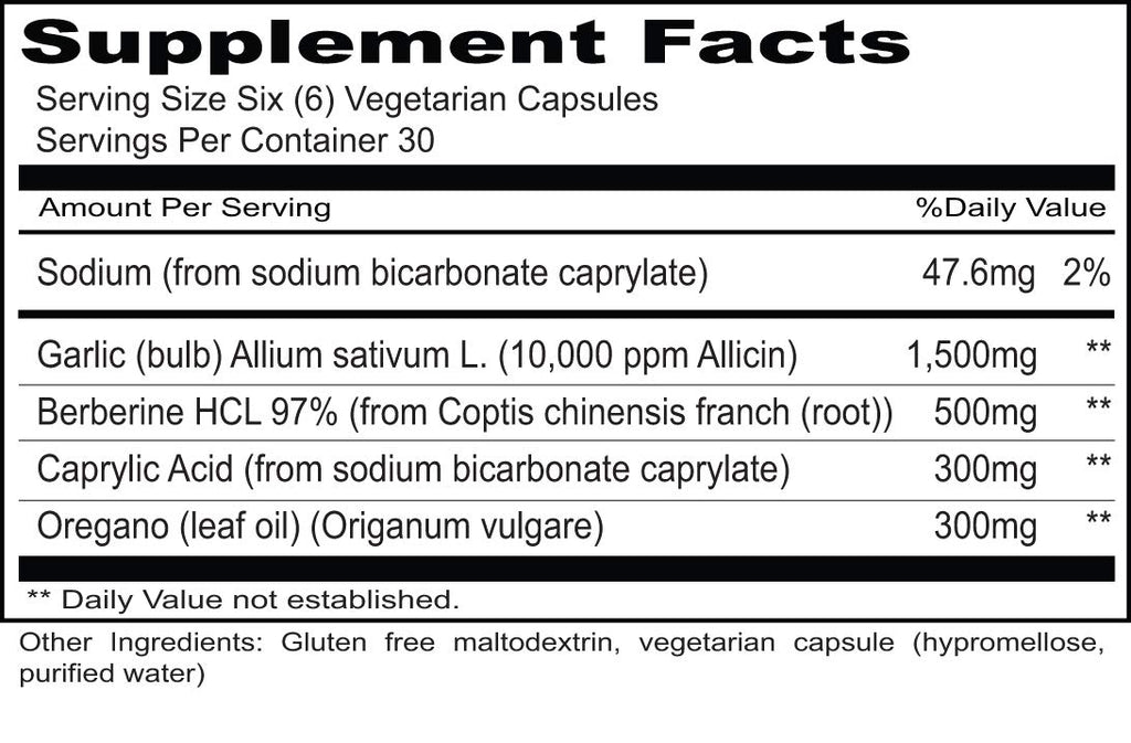 Priority One Vitamins SIBOtic™ (180) Caps - Support for Healthy Small Intestinal Bacterial Balance.* Exclusive Formulation by Dr. Mona Morstein Clinical Strength