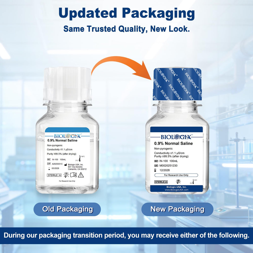 CryoKing 0.9% Normal Saline Solution, Sterile Sodium Chloride, 100mL×20