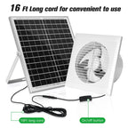 blessny 8" Solar Exhaust fan for Greenhouse, Chicken Coop, Shed & Pet House