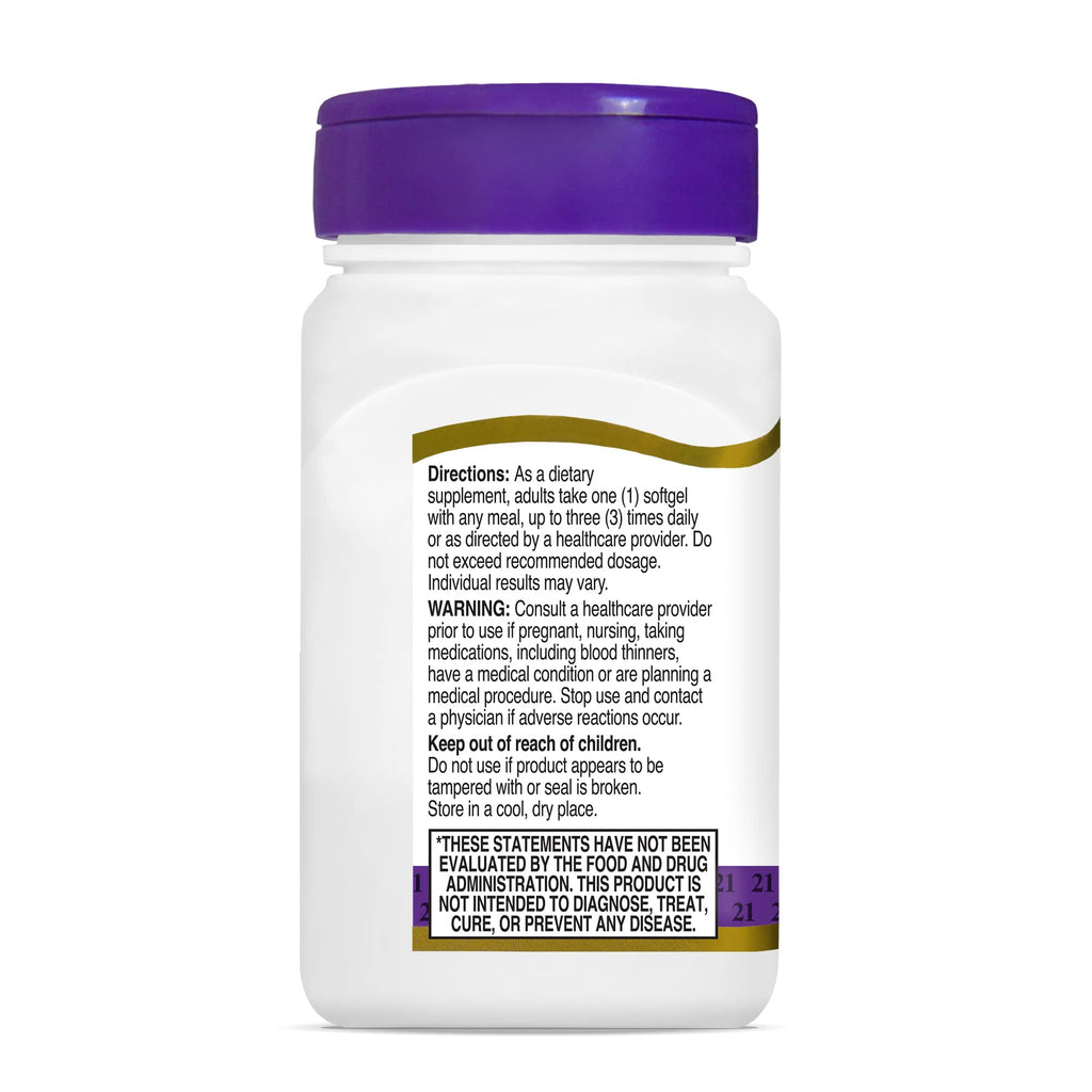 21st Century Fish Oil 1000 mg Softgels, 60 Count (Pack of 3)