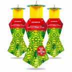 Catchmaster Japanese Beetle Traps w/Rain-Proof Cap 3-Pack & Dual Lure, Beetle Bag Trap, Hanging Beetle Catcher, Pest Control for Backyard & Garden, Plants, Trees, Vegetables & Flowers