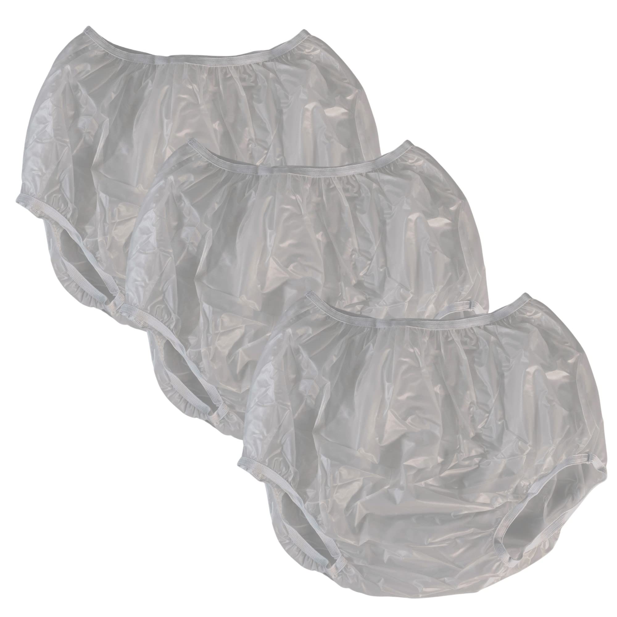 Vakly Adult Vinyl Waterproof Pull-On-Cover Incontinence Pants (This is not a Diaper) Oversized Waterproof Underwear Protection to GO ON TOP of/Together with Diapers & Briefs as a Added Leak Resistance