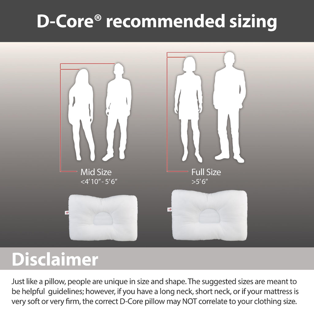 Core Products D-Core Cervical Support Pillow, Midsize - Firm
