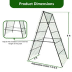 AlisisFores A-Shape Garden Trellis for Climbing Plants, Black