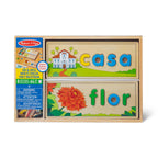 Melissa & Doug Spanish See & Spell Educational Language Learning Toy - FSC-Certified Materials