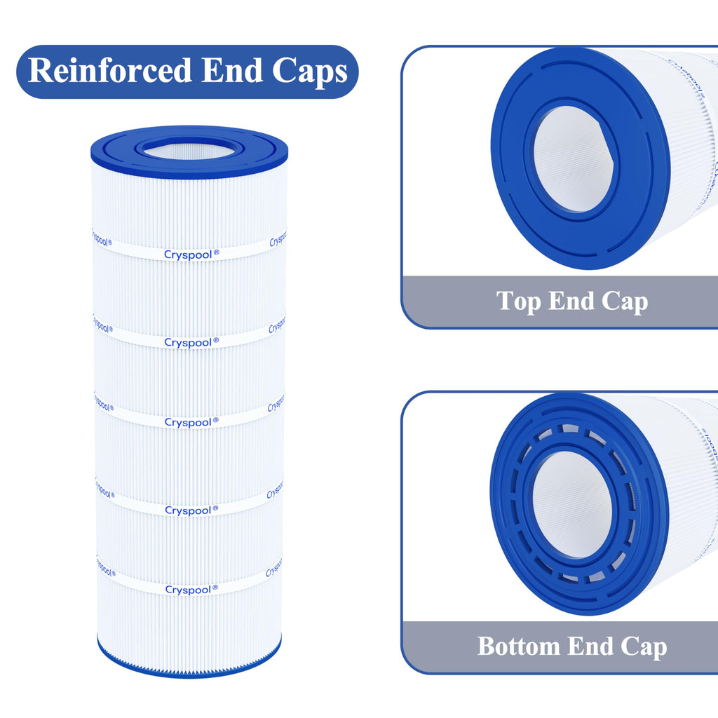 Cryspool® 08032 Filter Compatible with UHD-SR100, Flo WC108-58S2X, 100TX, 100TXR, T-100TX, T-100TXR, Posi-Flo II PTM100, PSR100, FC-2550, 102 Sq. Ft Pool Filter Cartridge, 1 Pack