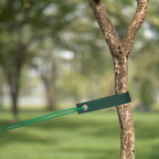 VASGOR Heavy Duty 18” Tree Stakes and Supports for Young Trees, Set of 6 Tree Stake Kit with 6 Straps for Staking and 78 Feet Rope, Can be Used with Drill (Adapter Included) (Set 6)