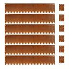 Corten Steel Edging 8" H x 40" L Steel Garden Edging 6 Pack 180 Bend Rusted