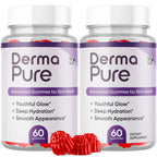 (2 Pack) Derma Pure Gummies, Official Derma Pure Gummy with All Natural Ingredients, Maximum Strength Supplement with Premium Vitamins Supporting Optimal Wellness and Advanced Health (120 Gummies)