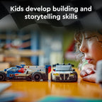 LEGO Speed Champions BMW M4 GT3 & BMW M Hybrid V8 Race Cars, BMW Toy for Kids with 2 Buildable Models and 2 Driver Minifigures, Car Toy Birthday Gift Idea for Boys and Girls Ages 9 and Up, 76922