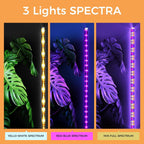 boostool 2 Pcs Grow Lights for Indoor Plants, 44W 384 Led Full Spectrum Plant Light, 5.4FT Adjustable Length Standing Grow Light with Timer/Six Leg Base for Greenhouse/Garden