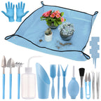 ANPHSIN 20pcs Small Gardening Tools Gifts for Women Beginners, Blue