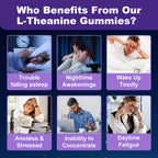 Sijigood 90 Count | L-Theanine Gummies for Kids & Adults, Strawberry Flavor