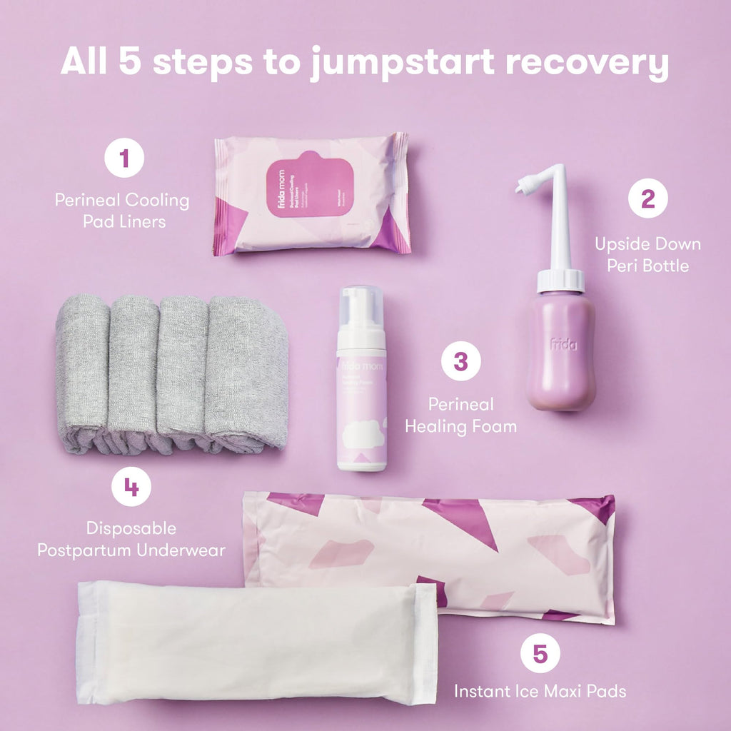 Frida 12pc Postpartum Essentials Kit, Hospital Bag Basics for New Mom