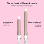 Conair Curling Iron, Double Ceramic, 1-in. Barrel, White/Rose Gold
