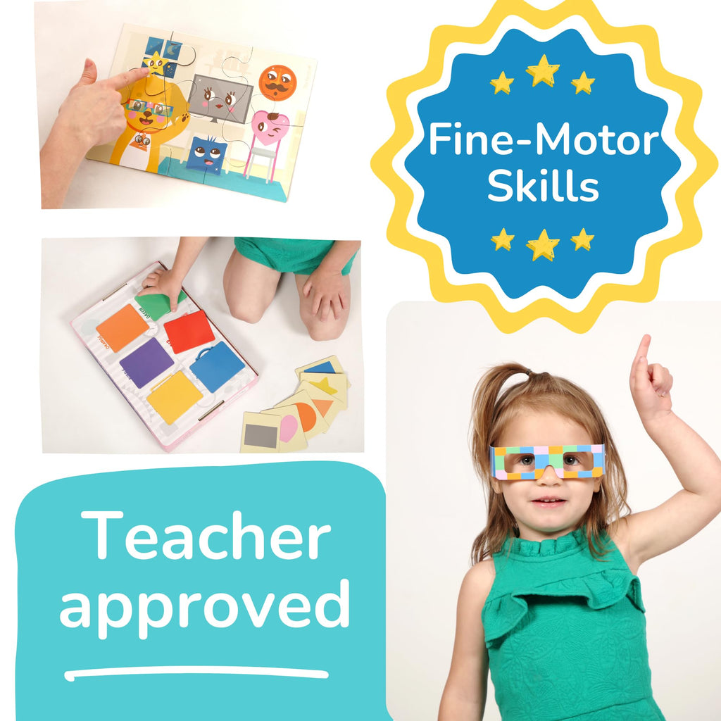 TOYVENTIVE Educational Books, Flash Cards, and Puzzles - Birthday Gifts for 1, 2, 3, and 4 Year Old Boys, Toddler Learning Toys and Activities