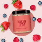 NAKED Reds Superfood Powder - Healthy, Energizing Polyphenol Fruit Powder Mix, No Fillers, No Additives, Vegan, Non-GMO, Gluten Free - 28 Servings