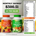 Simply Nature's Pledge - Packed with Over 40 Different Fruits & Vegetables - Made with Whole Food Superfoods - with High Beta Carotene – 100% Soy Free - 90 Count (Pack of 2)