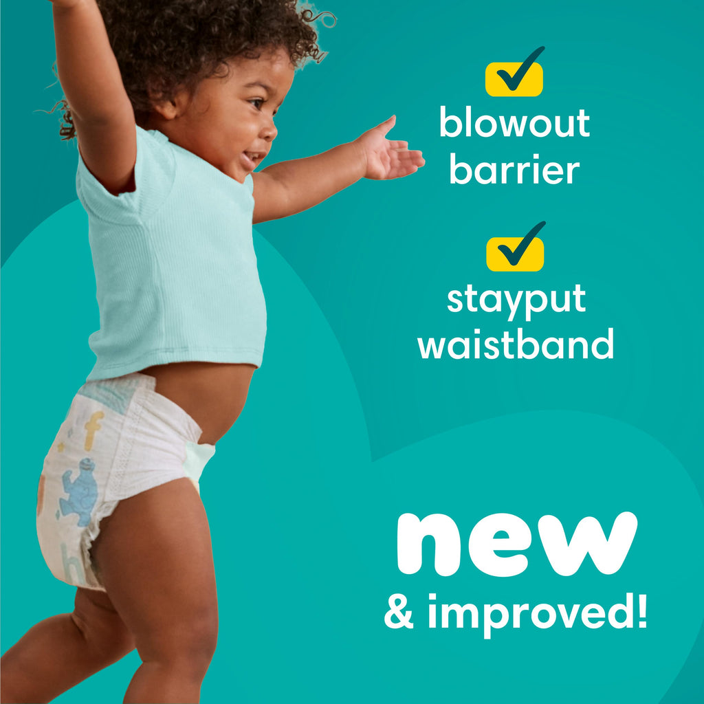 Pampers Baby Dry Ultra Cushiony Diapers, Size 6 (23-44 lbs), 144 Count, Up to 100% Leakproof (Packaging May Vary)