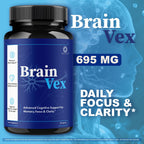 (2 Pack) Brain Vex Capsules - BrainVex Pills with All Natural Ingredients, Advanced BrainVex Capsules Overall Health and Wellness Vitamin Supplement Formula for Max Strength, 120 Capsules for 2 Months
