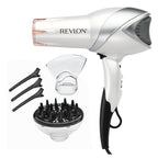 REVLON Infrared Ionic Hair Dryer with Diffuser & Concentrator, White