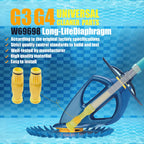 WMANSPA Pool Cleaner Parts (Long Life Diaphragm W69698) Replacement,Compatible with Zodiac Baracuda G3 Pro,G3,G2 and Vingli Creepy Crawler Vacuum (2 Pack)