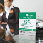 Wipex 70% Isopropyl Alcohol Wipes Individually Wrapped Sachets, Large Electronic wipes in Dispensing Box, Alcohol Prep Wipes, Screen Wipes & Tech Wipes for Sanitizing 100 Count (Pack of 2)