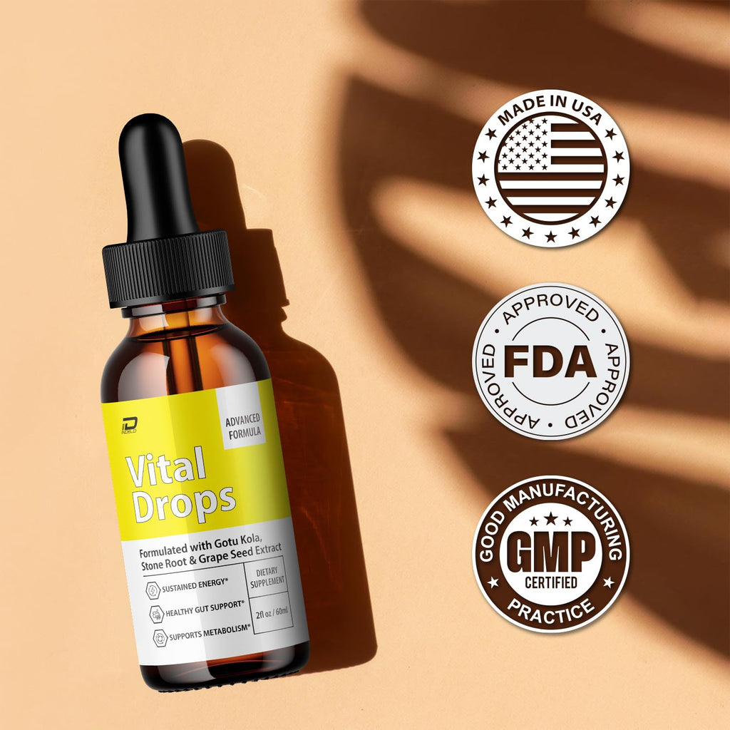 Vital Drops Healthy Formula – VitalDrops All Natural Healthy Levels - Extra Strength VitalDrop Liquid Drops, Reviews (1 Pack – 1 Month Supply)