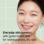 IVOSKIN Cica Redness Relief Treatment Cream, Soothing & Hydrating Green Correcting Moisturizer with Madecassoside, Helps Repair Skin Barrier for Sensitive Skin, Vegan, Korean Skincare (1.76oz / 50g)