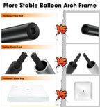 Chamvis Balloon Arch Kit, 9FT Height & 10FT Width Adjustable Balloon Arch Stand Frame Garland Stand: Wedding Baby Shower Birthday Photo Backdrop