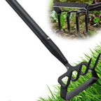 Ihomepark Garden Hoe, Stirrup Hoe with Adjustable Handle for Weeding Digger loosening Soil Metal Garden Cultivator Hoe with Rake Tiller Cultivator (30-62 Inch)