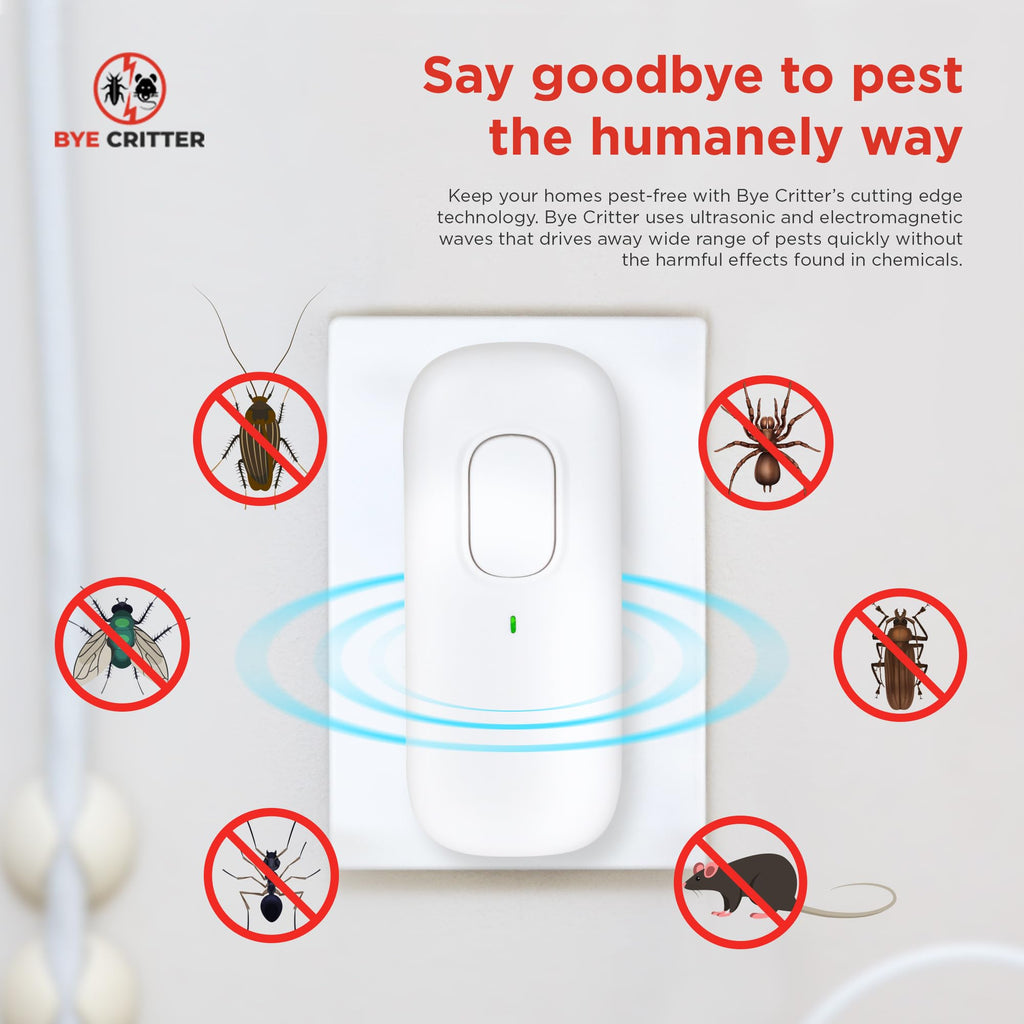 Bye Critter, Bye Critter Ultrasonic Repellent for Mice, Bye Critter Ultrasonic Pest Repeller, Bye Critter Ultrasonic