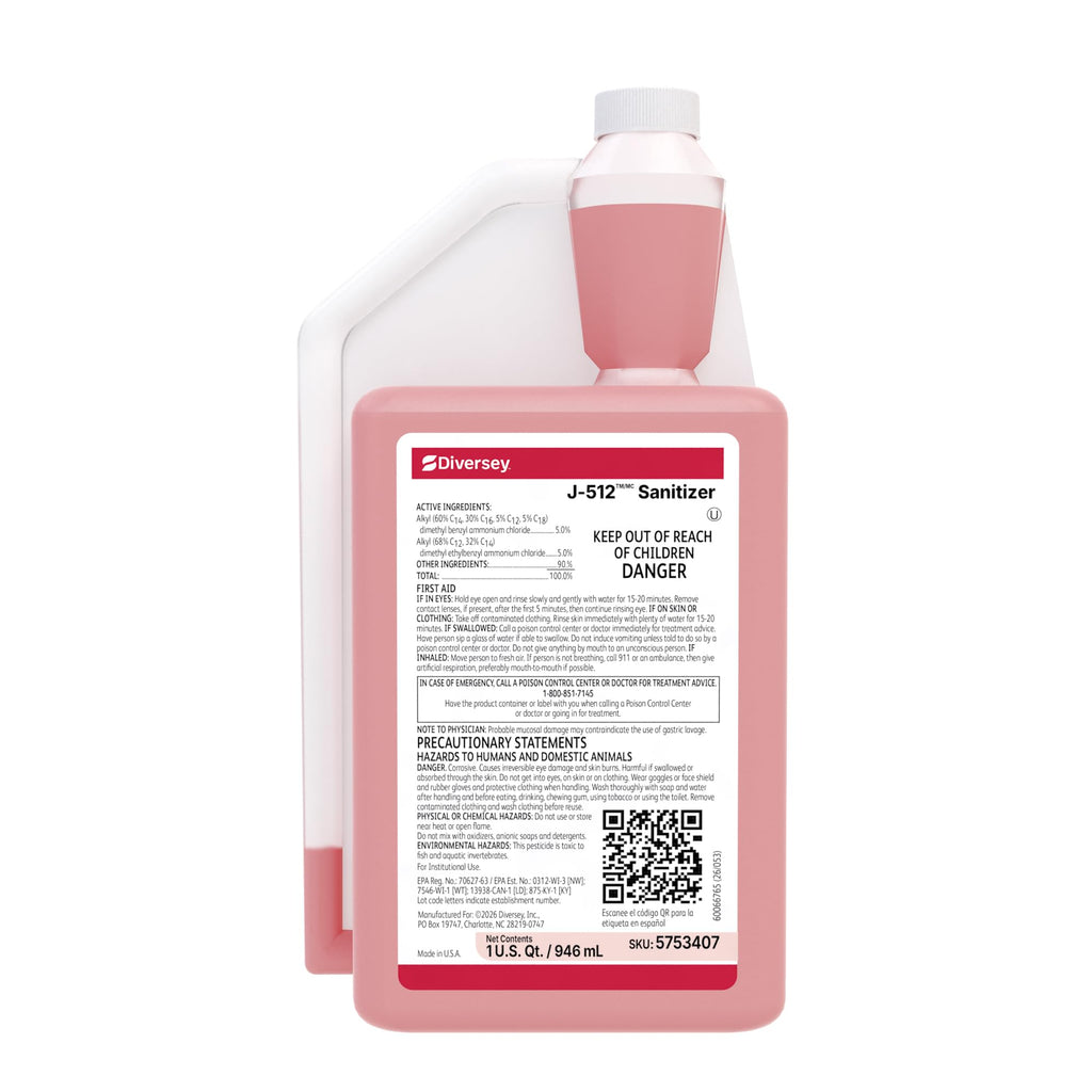 Diversey Suma Final Step J-512 Sanitizer, AccuMix, 32 oz