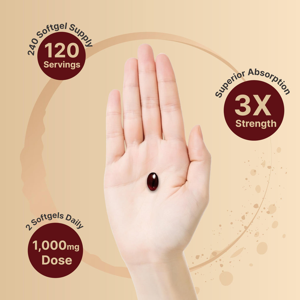 NatureBell Antarctic Krill Oil 1000mg Supplement, 240 Softgels, Natural Source of Omega-3s, EPA, DHA and Astaxanthin - No Aftertaste - Support Heart Health, Mercury Free & Non-GMO