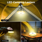 OGERY 2-Pack Camping String Lights, 4 in 1 Quick Storage 32.8FT Rechargeable Indoor Outdoor Fairy Lights String with 8 Lighting Modes, Hanging Portable LED for Christmas Decor Patio Party Essentials