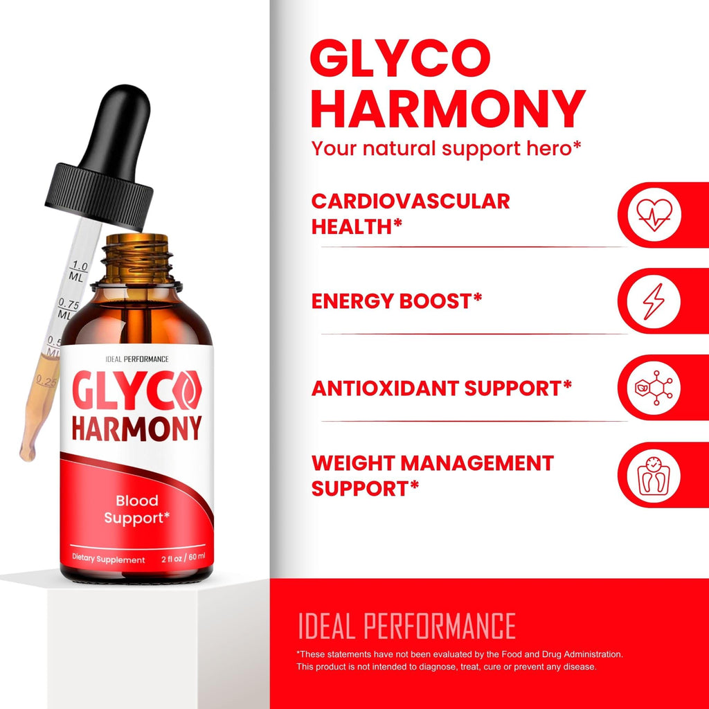 IDEAL PERFORMANCE Glyco Harmony Drops, GlycoHarmony Droppers Reviews (3 Pack)