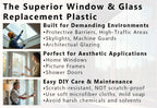 Spectra Glass Clear Polycarbonate Rolled Plastic Sheet. Stronger Than Plexiglass Sheets. UV, Impact, Weather Resistant. Sizes Nominal Cut Within +-1/8". Made in USA. 24" x 96" (1/16" Thick)