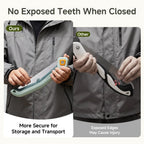 PrunePro® Folding Pruning Saw, 9.5 Inch Super Sharp SK5 Triple-Cut Blade, 3 Adjustable Cutting Angles, Ergonomic Non-Slip Grip, Lightweight, Portable Hand Saw for Tree Trimming, Camping, Gardening