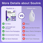 Soulink Lavender Laundry Detergent Sheets, 240 Loads - Eco-Friendly, Plant-Based, Hypoallergenic, No Plastic Jug